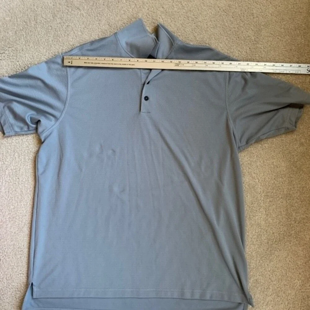 Adidas Men's Blue Gray Short Sleeve Performance Golf Polo Shirt Size 2XL